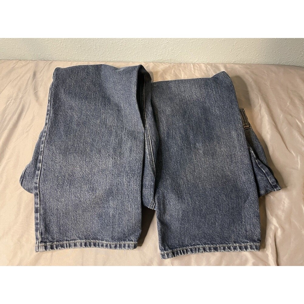 Ariat M2 Legacy Relaxed Boot Cut Jeans Mens 38x34 Medium Wash Denim Whiskered - Picture 6 of 8